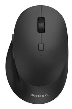 Мышь беспроводная Philips, Black, USB 2.4 GHz, оптическая, 800 - 3200 dpi, 6 кнопок, 1xAA (SPK7507B/00)