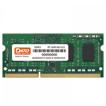 Модуль пам'яті SO-DIMM 4GB/1600 DDR3 Dato (DT4G3DSDLD16) -