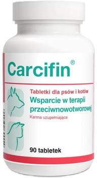 Tabletki dla psów i kotów Dolfos Carcifin wsparcie w terapii przeciwnowotworowej 90 tabletek (5902232644449)