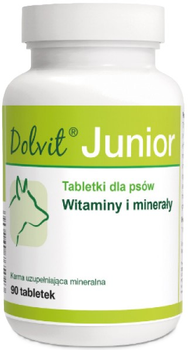 Witaminy i minerały dla szczeniąt Dolfos Dolvit Junior 90 tabletek (5902232645026)