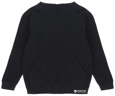 Детское худи для мальчика Fruit of the loom Kids Hooded Sweat 062037036 128 см Черное (5000000088689)