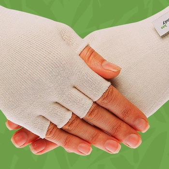Подперчатки HANDYboo EASY при заболеваниях кожи рук тонкие M Белые