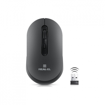 Мышка REAL-EL RM-470W Wireless/Bluetooth Dark Gray (EL123200049)