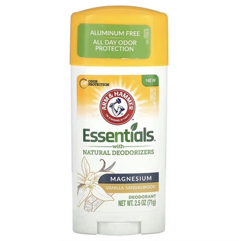 Дезодорант, Arm & Hammer, Essentials, магній, ваніль і сандалове дерево, 71 г