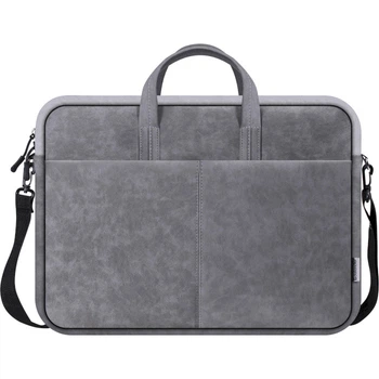 Сумка для ноутбука 15.6'' Defender Solid PU кожа Grey (26088)