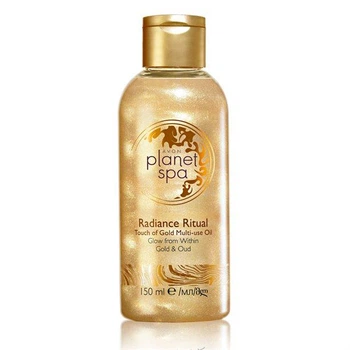 Олія для тіла і волосся Avon Planet Spa з мерехтливим ефектом і ароматом дерева Уд "Сяйво золота" 150 мл