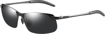 Окуляри сонцезахисні поляризаційні JoyPoint polarized для водіїв відпочинку спорту рибалки від сонця з поляризацією антивідблиск для водія автомобільні водійські антифари автомобіліста із футляром і чохлом (JPNT0SUN03BK)