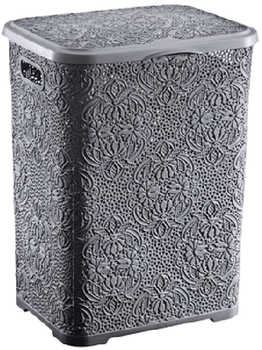 Кошик для білизни Bursev LACE 2130 03 42 л Антрацит (ТВ000029763)