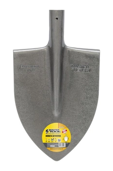 Лопата штыковая MASTERTOOL 220 x 300 x 390 мм, рельсовая сталь, лаковое покрытие