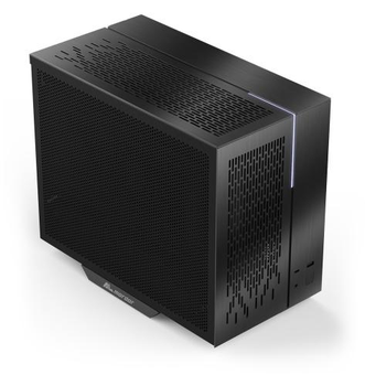 Корпус ALmordor Seiya 180 Matx Black, без БП, Mini Tower SFF, для Micro ATX / Mini ITX, 1xUSB 3.0, 1xType-C, макс. CPU - 165 мм / VGA - 350 мм / PSU - 180 мм, алюминиевый, СЖО - 240 мм (сбоку) (ALS180MBK)