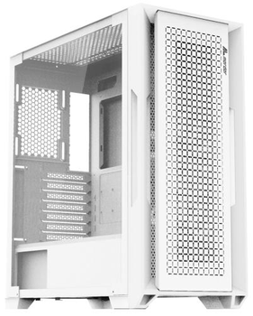 Корпус ALmordor L1300 Pioneer White, без БП, Mid Tower, для EATX / ATX / Micro ATX / Mini ITX, 2xUSB 3.0, макс. CPU - 175 мм / VGA - 400 мм / PSU - 180 мм, боковая панель из закаленного стекла (ALL1300)