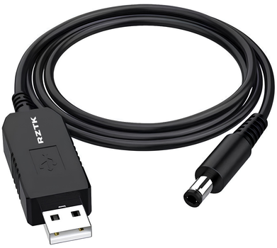 Кабель живлення для роутера RZTK Step Up USB-to-DC 12 V
