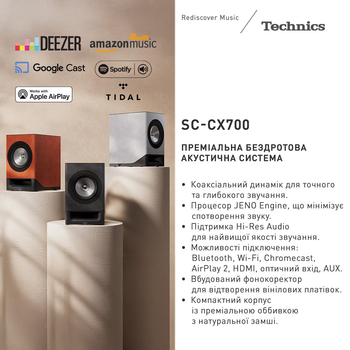 Бездротова HiFi акустична система Technics SC-CX700E-H