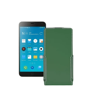 Чохол-флип з екошкіри для телефону Meizu M1 Note Темно-зелений