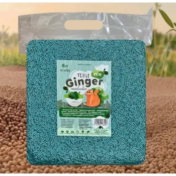 Соєвий наповнювач для туалетів Ginger Tofu М'ята, 6л Тофу