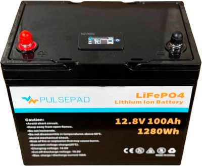 Аккумуляторная батарея Pulsepad 12V 100AH LiFePO4 SMART BATTERY