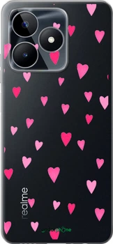 Чехол на Realme Note 50 Сердечки 2 "4763u-3752-70447"