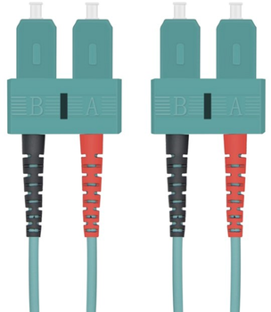 Patchcord światłowodowy Helos wtyczka SC duplex na SC duplex Wielokolorowy 15 m (4005938166701)