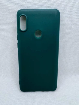 Силиконовый чехол Fashion Case Candy для Xiaomi Redmi Note 5 Темно-зелёный