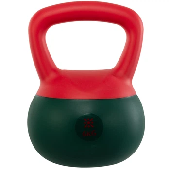 Гиря мягкая для фитнеса Bloom Soft Kettlebell 7012-6 вес 6кг Green-Red