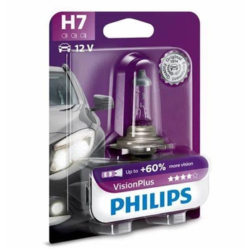 Лампа 12V H4 60/55W (вусики) Р43 +60% PHILIPS [PS12342 VP B1] (1шт/блістер) (шт)