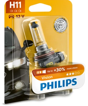 Лампа 12V H11 55W +30% PHILIPS [PS 12362 PR B1] (1шт/блістер) (шт)