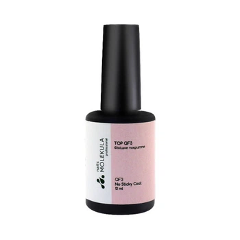 Топ для геля и гель-лака без липкого слоя Nails Molekula QF3 No Sticky Top Coat 12 мл (519867812058)