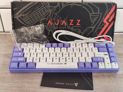 Механическая клавиатура AJAZZ AK680 HOT SWAP Purple | RGB Backlight | Compact 65% | USB-C | Gaming & Typing
