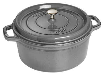 Каструля чавунна  Staub La Cocotte кругла графітова 6.7 л (3272341028181)