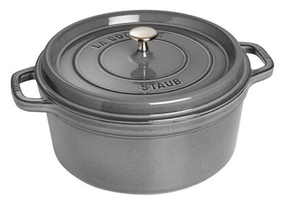 Каструля чавунна Staub La Cocotte кругла графітова 8.35 л (3272341030184)