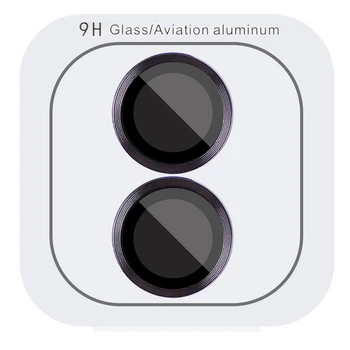 Захисне скло Metal Classic на камеру (в упак.) для Apple iPhone 16 (6.1") / 16 Plus (6.7") Чорний / Black