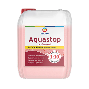 Грунт-концентрат матовий що зміцнює Eskaro Aquastop Professional Рожевий 10 л