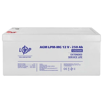 Мультигелевий акумулятор для ДБЖ LogicPower LPM-MG 12V - 250 Ah, до 800 циклів