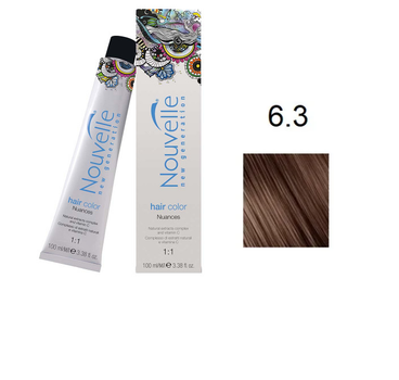 Краска для волос Nouvelle Hair Color 6.3 темно-золотистый русый 100 мл