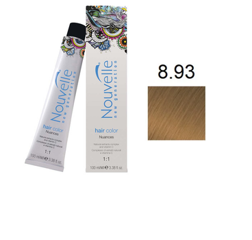 Краска для волос Nouvelle Hair Color 8.93 светлый песочно-золотистый блондин 100 мл