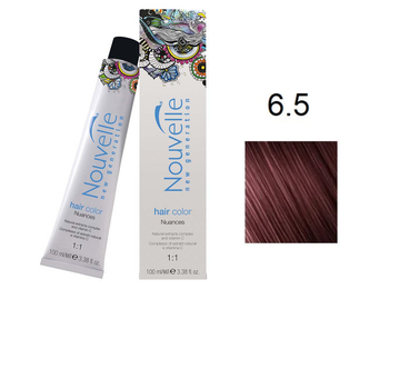 Фарба для волосся Nouvelle Hair Color 6.5 темний червоного дерева русявий 100 мл