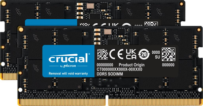 Память для ноутбуков Crucial 32 GB (2x16GB) SO-DIMM DDR5 5600 MHz (CT2K16G56C46S5)
