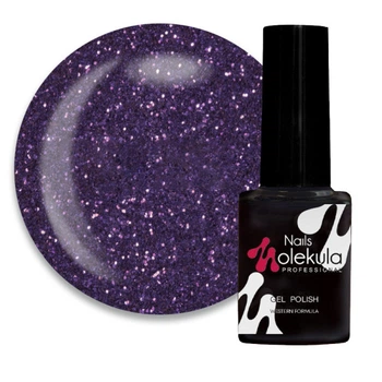 Гель-лак Nails Molekula Glint Touch GT07 светоотражающий фиолетовый 6 мл