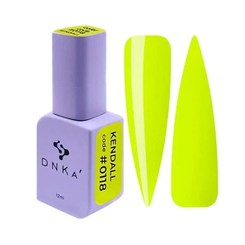 Гель-лак DNKa Polish Gel 0118 Kendall неоновый лимон-лайм 12 мл