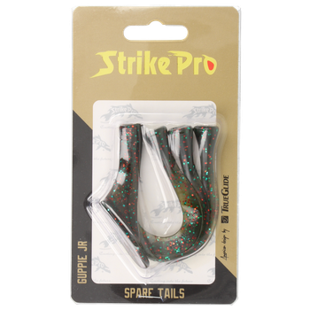 Хвіст силіконовий Strike Pro Guppie Jr 110S MGG (4шт)