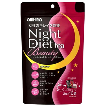 Чай для похудения НОЧНАЯ ДИЕТА ORIHIRO с коллагеном Night Diet tea Beauty (16 пакетов) (6.ori.006.16)