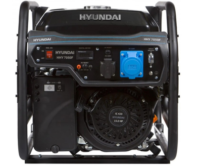 Бензиновий генератор Hyundai HHY 7050F (5.5 кВт, 50 Гц, 230 В, 25 л) однофазний (23146)