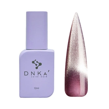 Гель-лак DNKa Polish Gel Bohemian Cats Eye 0153 приглушенный винно-сиреневый с шиммером 12 мл