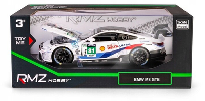 Металева модель RMZ Hobby BMW M8 Спортивний автомобіль 1:32 White (5905422081192)