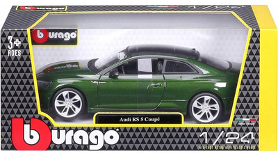 Metalowy model Burato samochód Audi 1:24 Zielony (4893993011001)