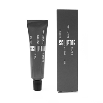 Гель-фарба для брів Sculptor Lash Graphite колір холодний сірий 15 мл