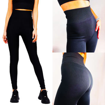 Лосіни на хутрі жіночі безшовні, One size (48-56) / Утеплені зимові на широкій резинці (L)