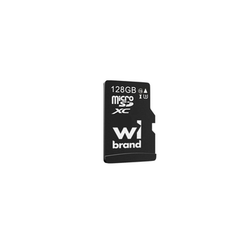 Карта MicroSDHC Wibrand память 128gb UHS-1 10 Class Черный