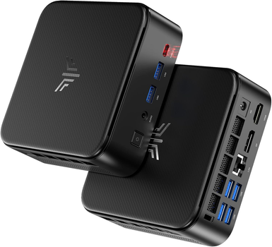 Мини-ПК NiPoGi AM16 / ΑMD Ryzen 5 PRO 5675U / RAM 16GB / SSD 512GB / HDMI / DisplayPort / LAN / Wi-Fi 6 / Bluetooth 5.2 / Black
