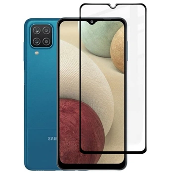 Захисне скло Fiji Premium для Samsung Galaxy A12 (A125) / A12 Nacho повне проклеювання Anti-Static чорний